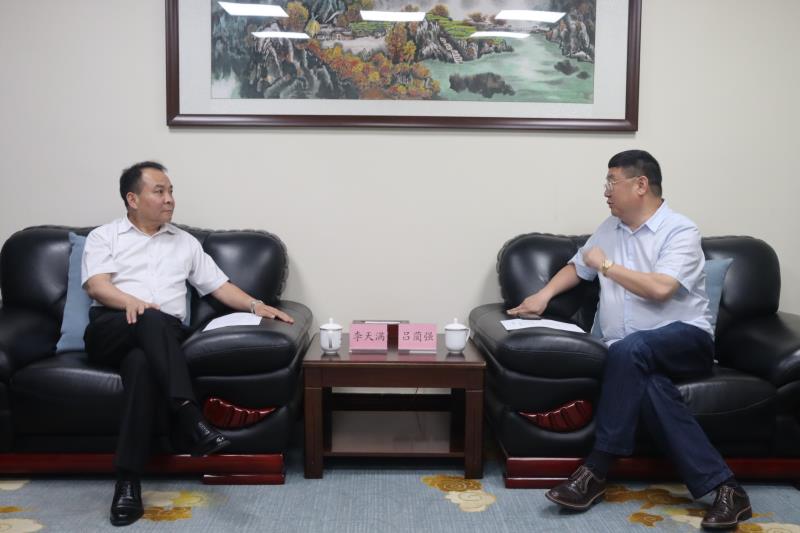 李天滿會見四川大學(xué)全球創(chuàng)聯(lián)常務(wù)副會長、四川會長呂藺強一行