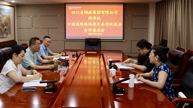 集團公司召開與新華社、中國國際經濟技術合作促進會合作座談會